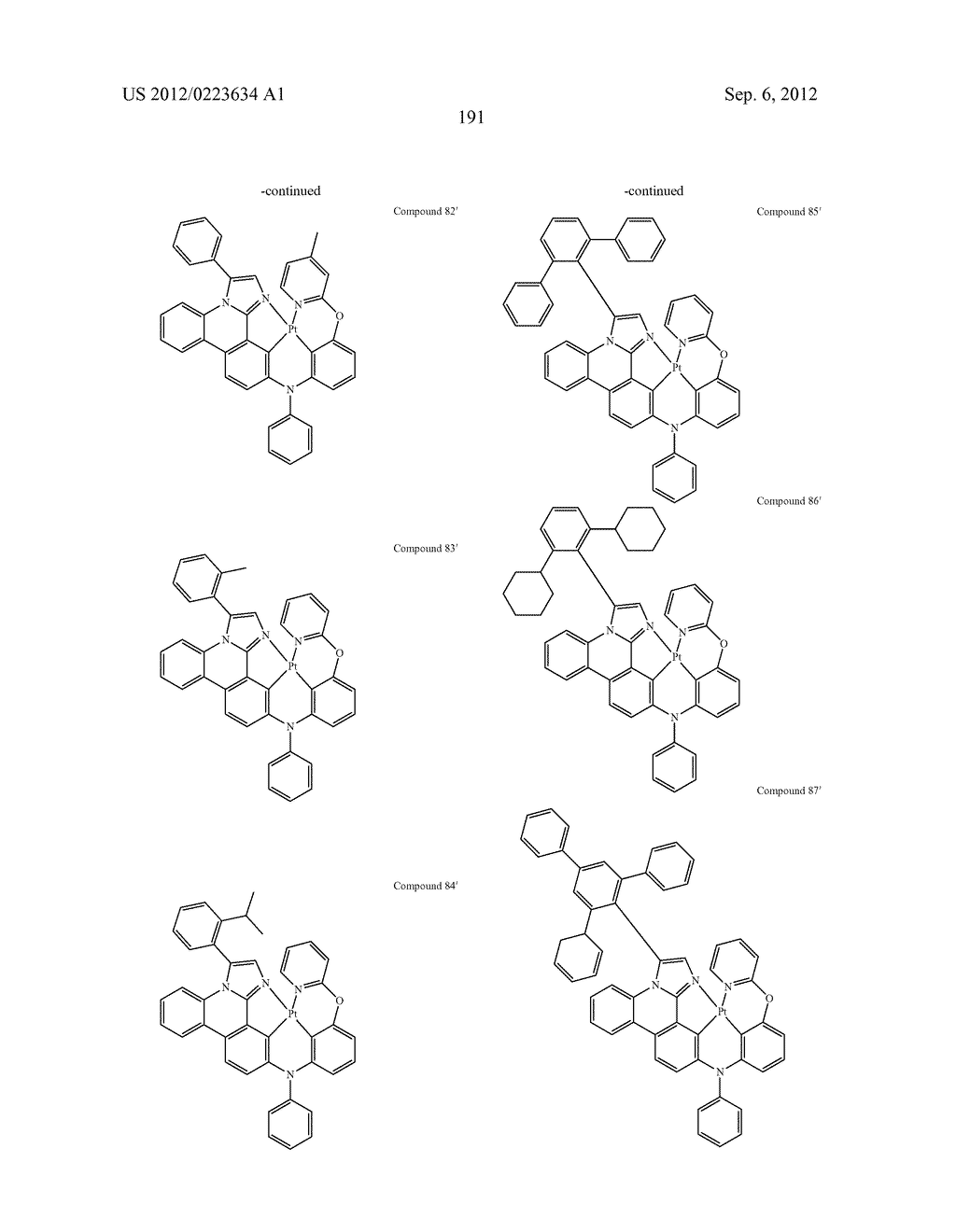 NOVEL TETRADENTATE PLATINUM COMPLEXES - diagram, schematic, and image 196