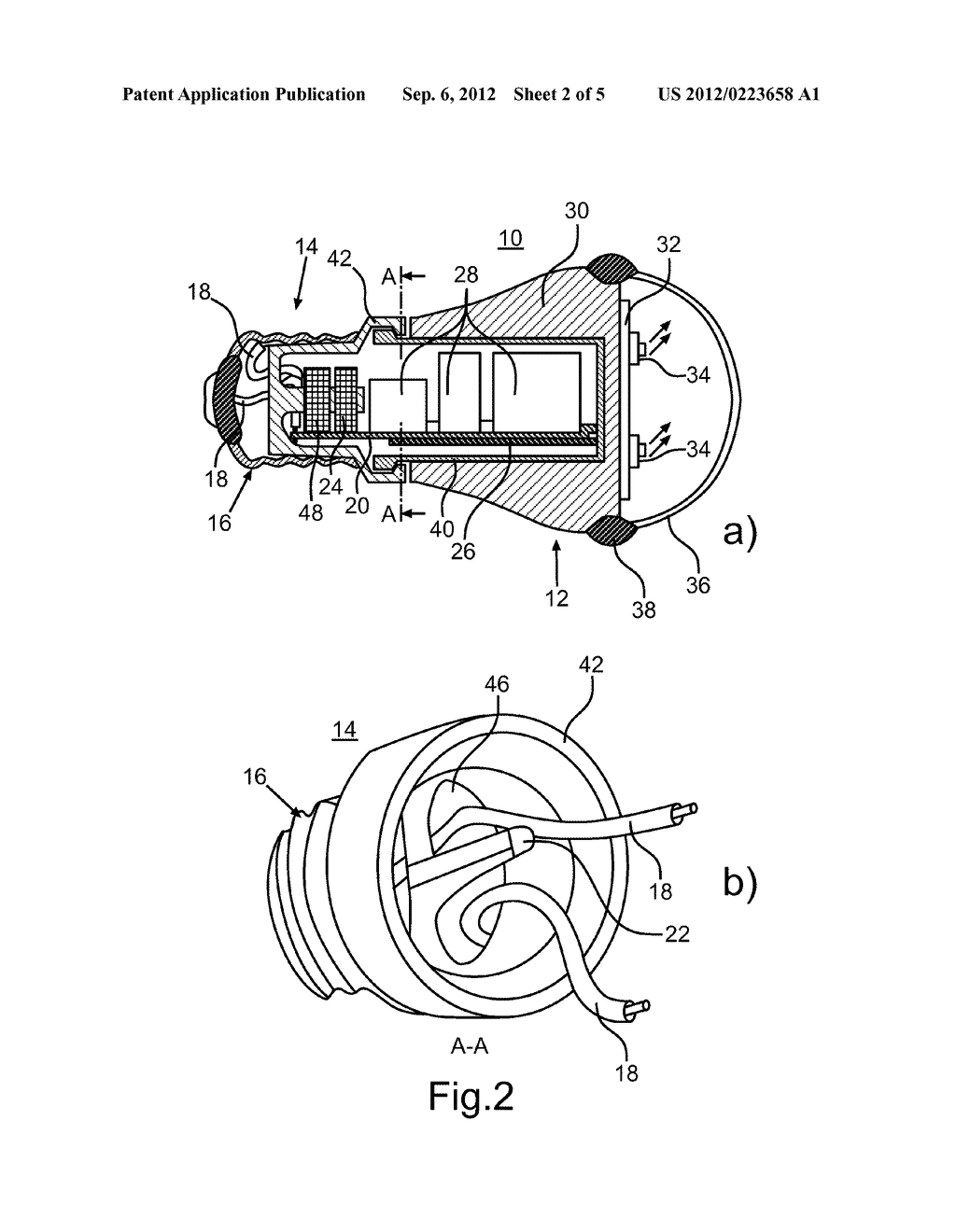 LAMP AND LUMINAIRE WITH AT LEAST ONE LIGHT EMITTING DIODE - diagram, schematic, and image 03