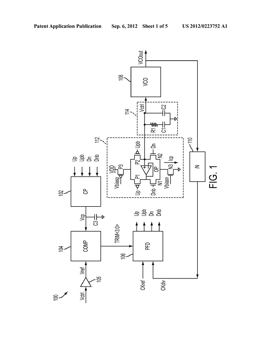 PHASE LOCKED LOOP WITH CHARGE PUMP - diagram, schematic, and image 02