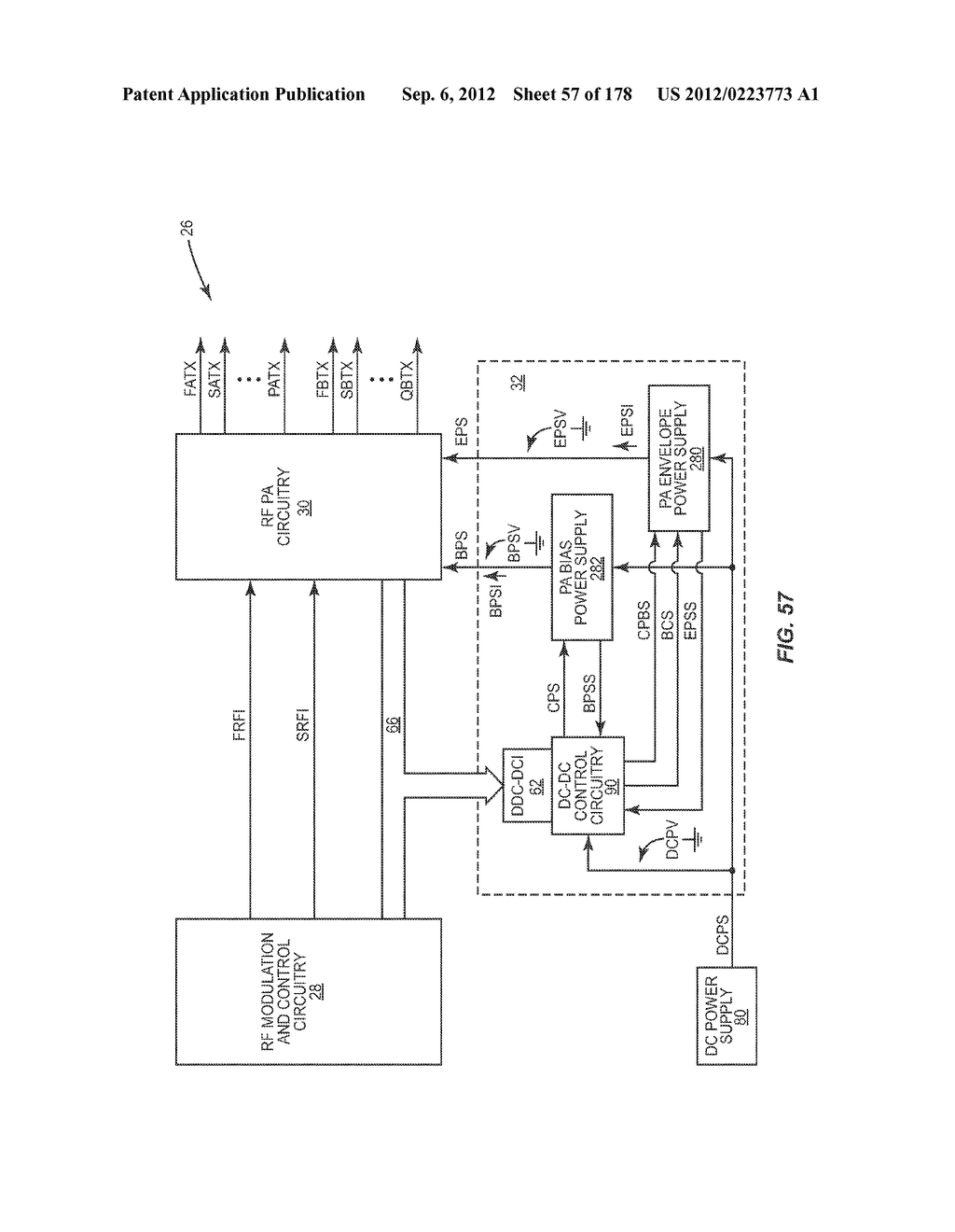 LINEAR MODE AND NON-LINEAR MODE QUADRATURE PA CIRCUITRY - diagram, schematic, and image 58