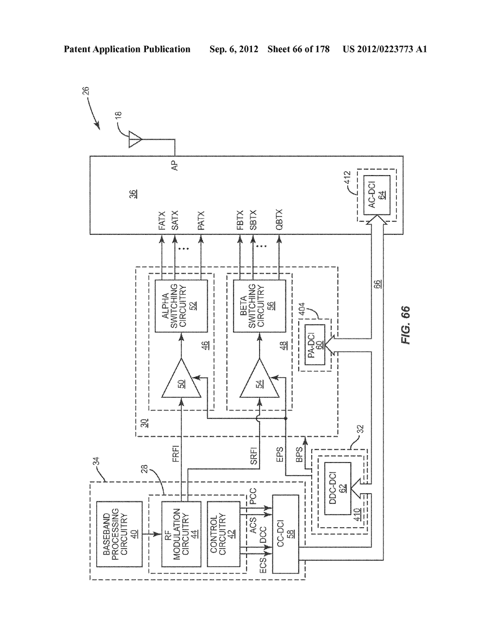 LINEAR MODE AND NON-LINEAR MODE QUADRATURE PA CIRCUITRY - diagram, schematic, and image 67