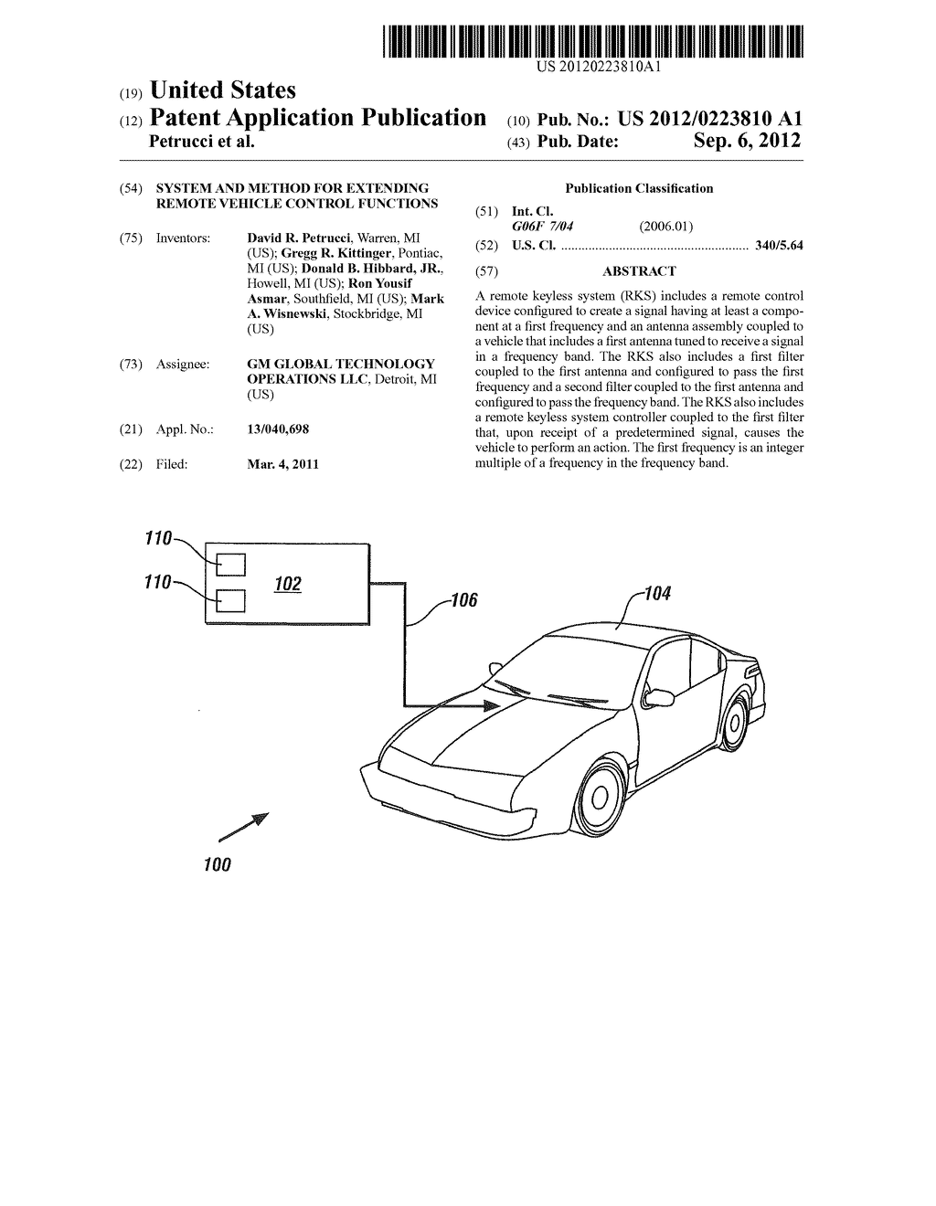 SYSTEM AND METHOD FOR EXTENDING REMOTE VEHICLE CONTROL FUNCTIONS - diagram, schematic, and image 01