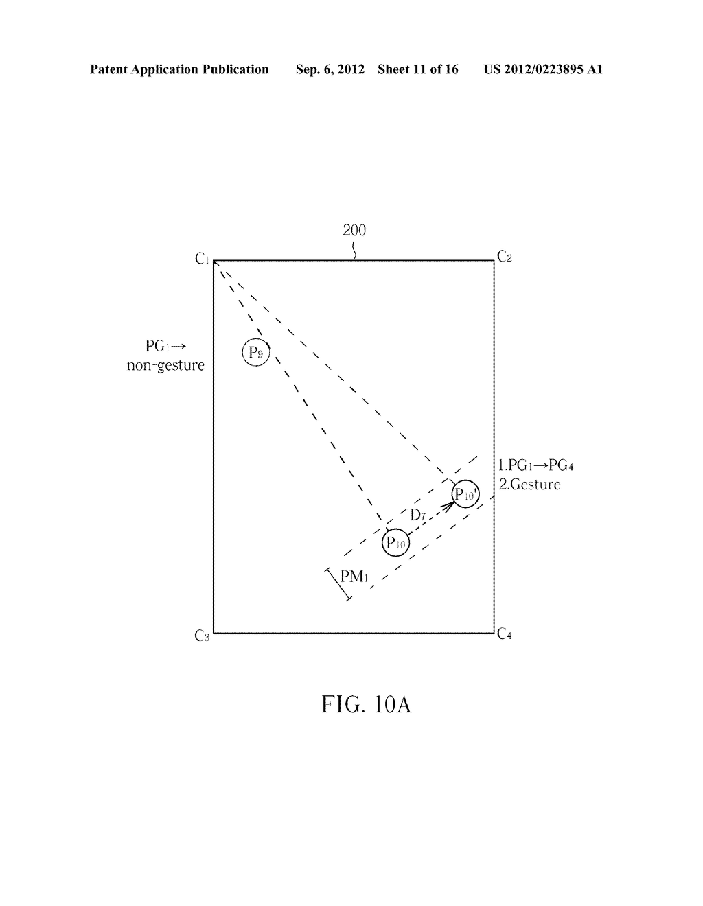 Single-Finger and Multi-Touch Gesture Determination Method, Touch Control     Chip, Touch Control System and Computer System - diagram, schematic, and image 12