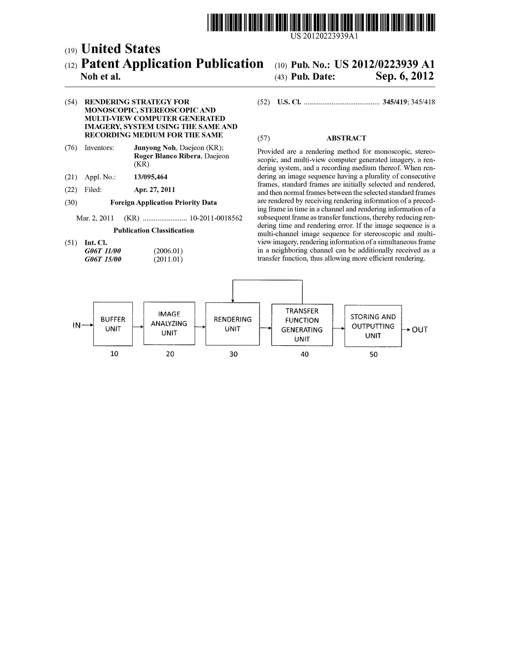 RENDERING STRATEGY FOR MONOSCOPIC, STEREOSCOPIC AND MULTI-VIEW COMPUTER     GENERATED IMAGERY, SYSTEM USING THE SAME AND RECORDING MEDIUM FOR THE     SAME - diagram, schematic, and image 01