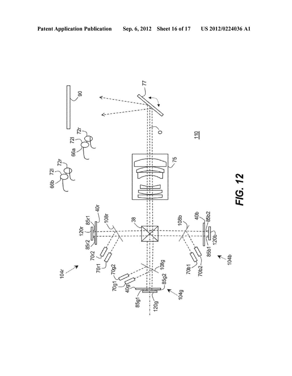 DUAL-VIEW STEREOSCOPIC DISPLAY USING LINEAR MODULATOR ARRAYS - diagram, schematic, and image 17