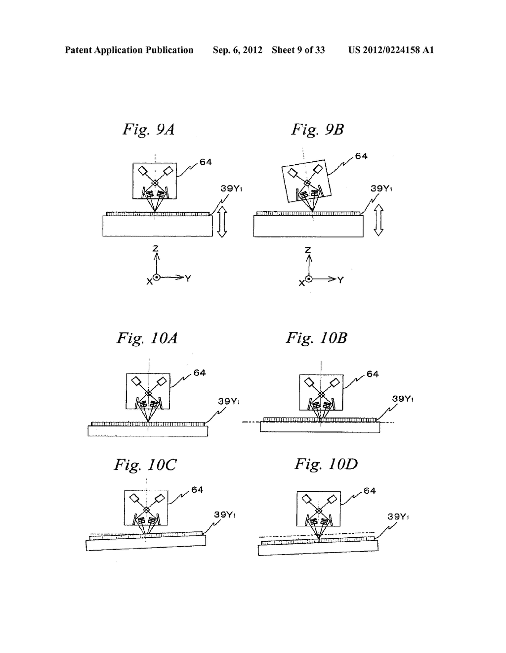 MOVABLE BODY DRIVE METHOD AND SYSTEM, PATTERN FORMATION METHOD AND     APPARATUS, EXPOSURE METHOD AND APPARATUS FOR DRIVING MOVABLE BODY BASED     ON MEASUREMENT VALUE OF ENCODER AND INFORMATION ON FLATNESS OF SCALE, AND     DEVICE MANUFACTURING METHOD - diagram, schematic, and image 10