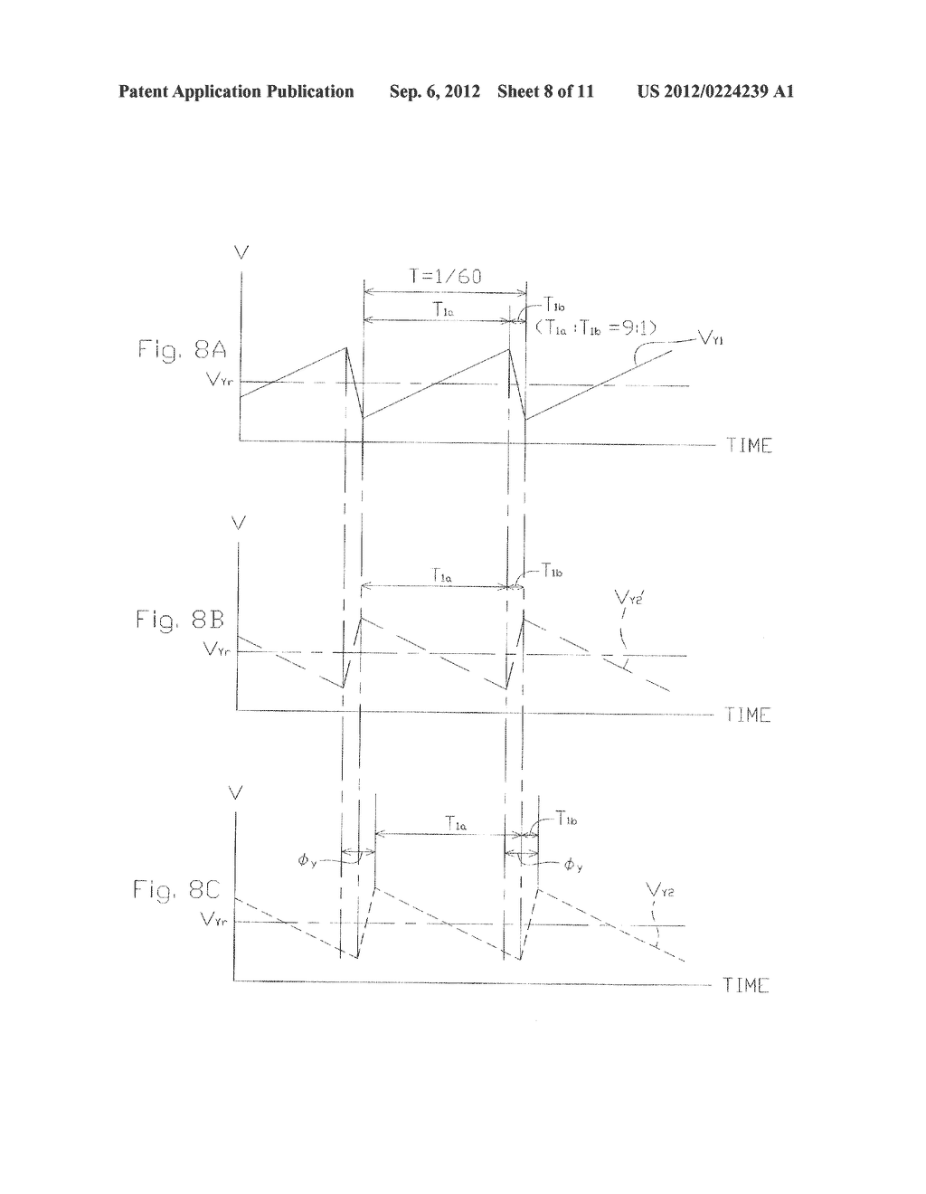 DRIVER FOR OPTICAL DEFLECTOR USING TWO ASYNCRONOUS SAW-TOOTH DRIVE     VOLTAGES AND METHOD FOR SETTING THE SAME - diagram, schematic, and image 09