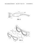 EYEGLASSES FOR PERSONAL AND COMMERCIAL USE INCLUDING REUSE IN 3D THEATER     AND OTHER REPEATED OPERATIONS diagram and image