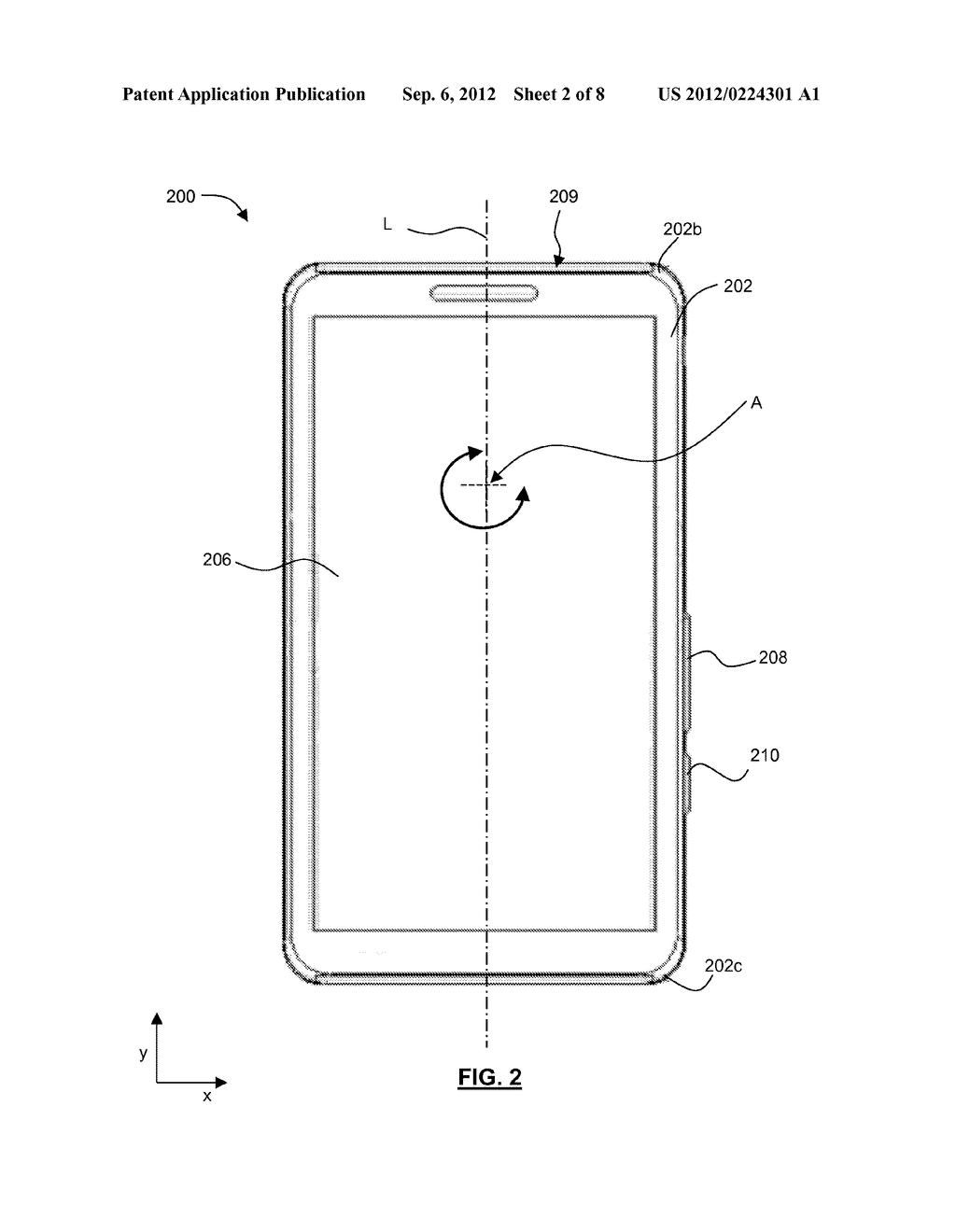 SLIDABLE AND ROTATABLE PORTABLE ELECTRONIC DEVICE FOR ALIGNING THE     SURFACES OF THE KEYPAD AND DISPLAY PORTIONS - diagram, schematic, and image 03