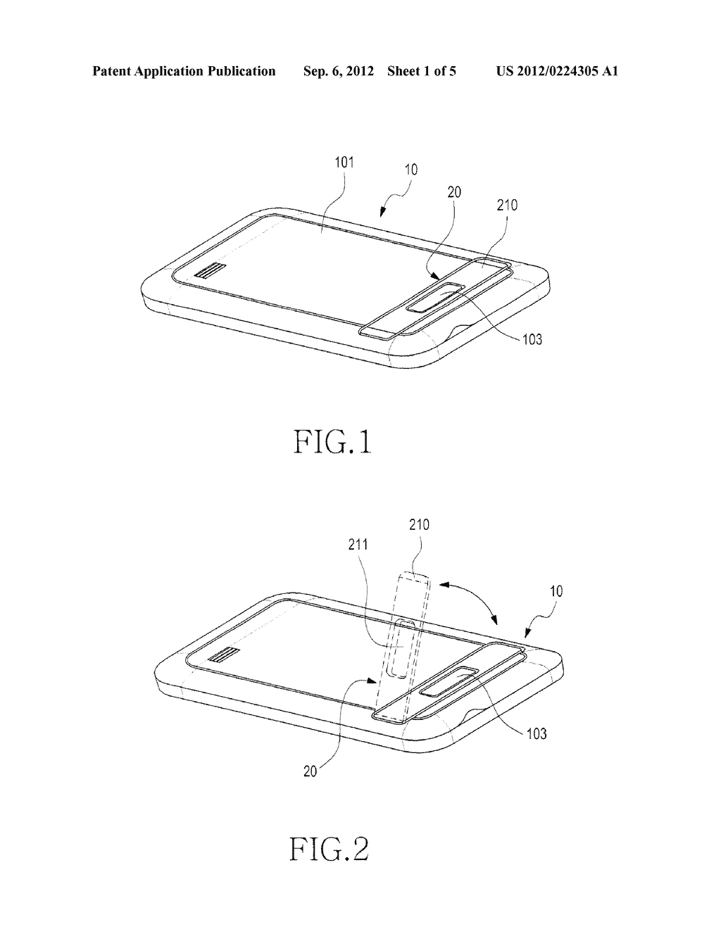 SLIM-TYPE CRADLING APPARATUS FOR PORTABLE TERMINAL - diagram, schematic, and image 02