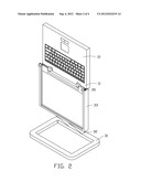 NOTEBOOK COMPUTER ASSEMBLY AND SUPPORTING APPARATUS FOR NOTEBOOK COMPUTER diagram and image