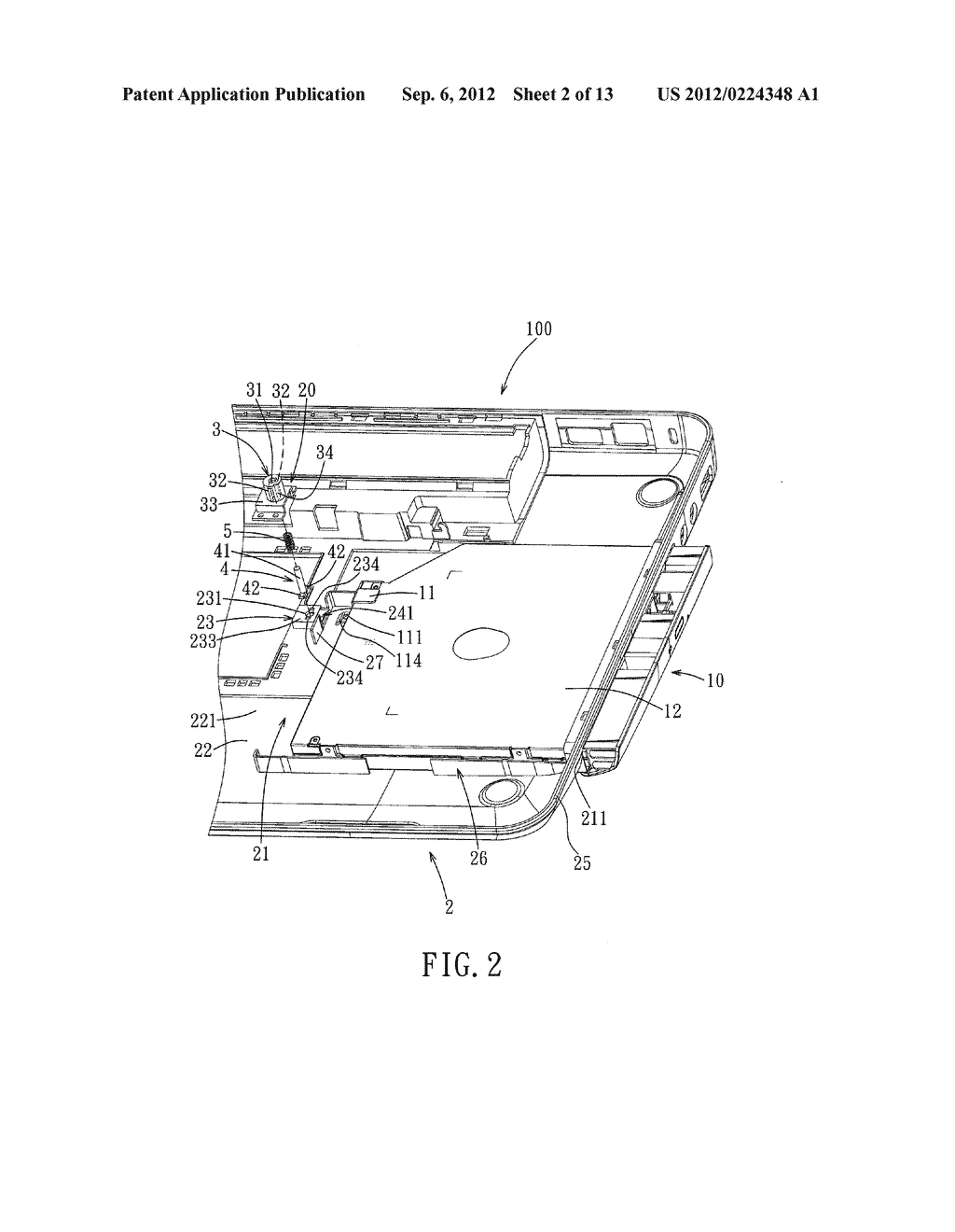 Retaining Mechanism and an Electronic Device Having the Same - diagram, schematic, and image 03