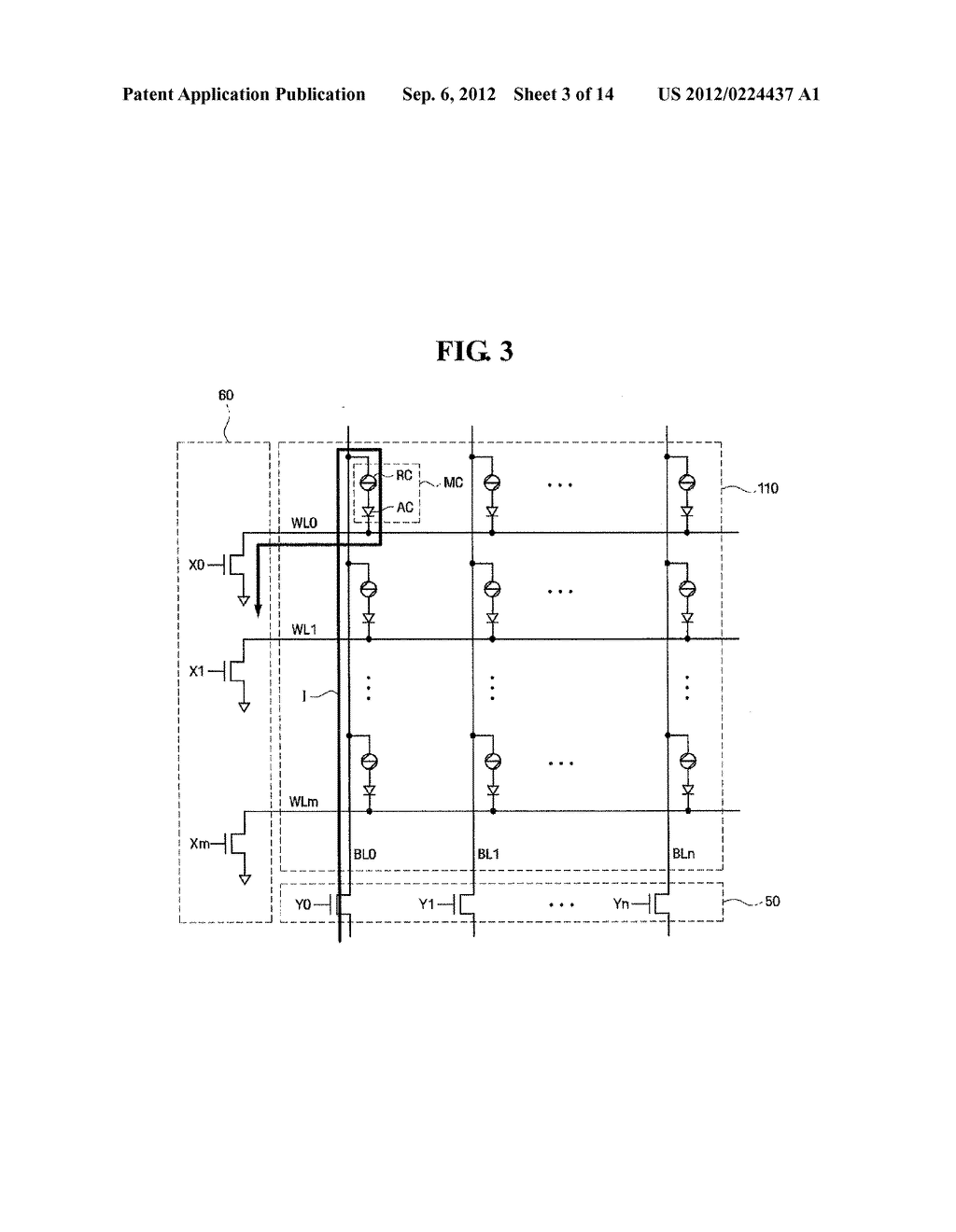 NON-VOLATILE MEMORY DEVICE USING VARIABLE RESISTANCE ELEMENT WITH AN     IMPROVED WRITE PERFORMANCE - diagram, schematic, and image 04