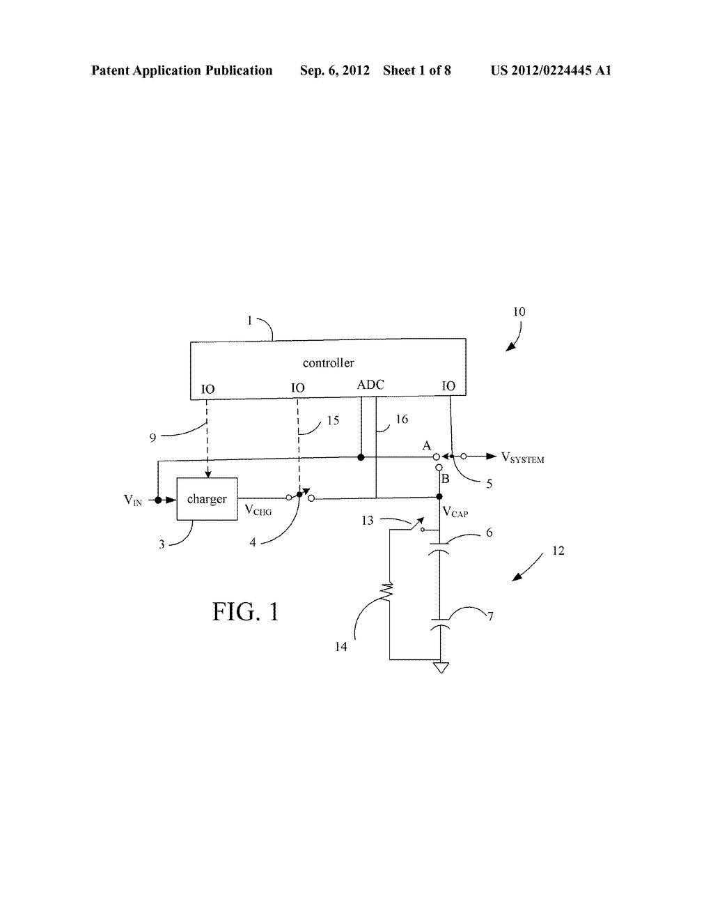 Apparatus and method to measure energy capacity of a backup power supply     without compromising power delivery - diagram, schematic, and image 02