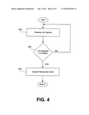 SYSTEM AND METHOD FOR SQUELCHING A RECOVERED CLOCK IN AN ETHERNET NETWORK diagram and image