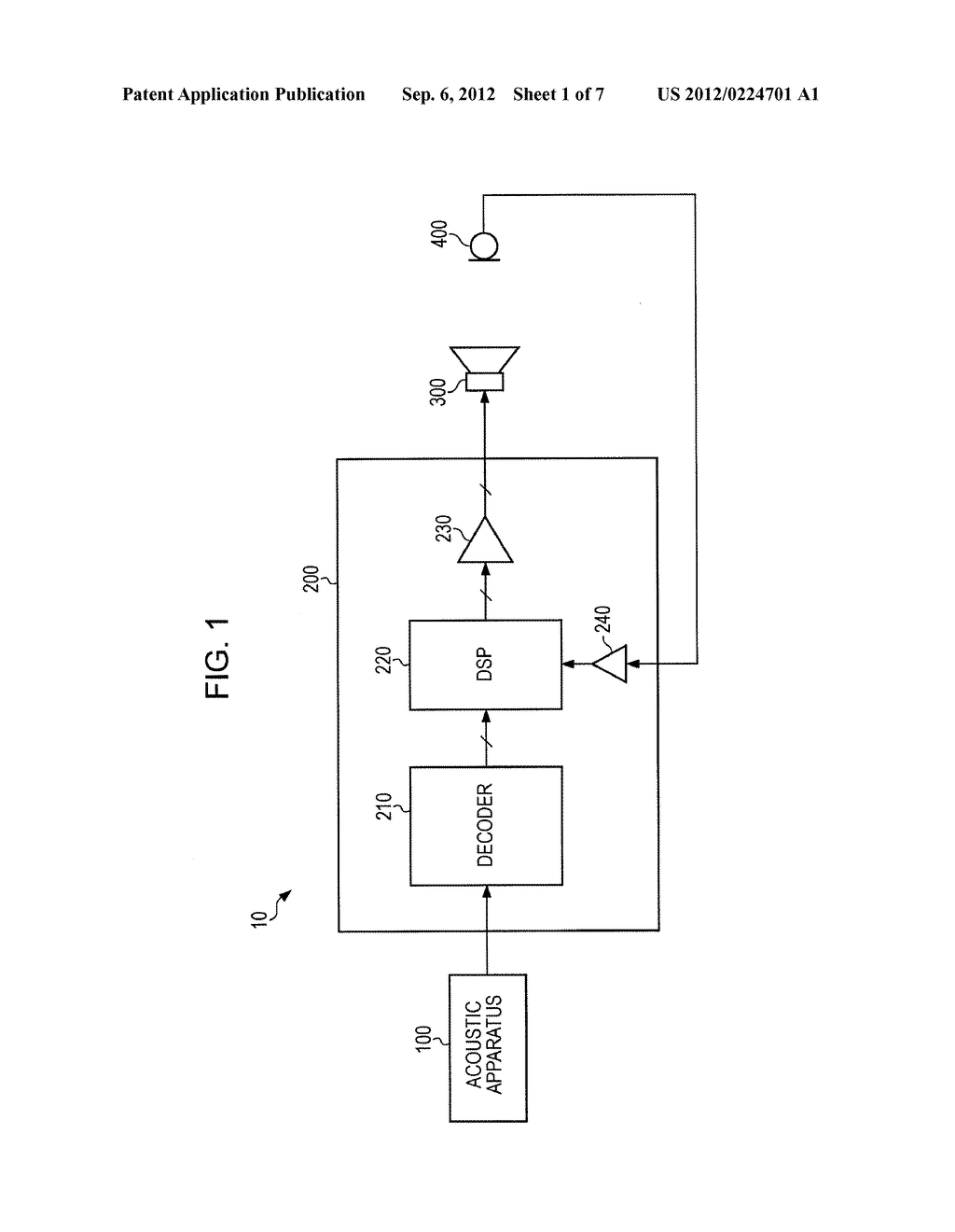 ACOUSTIC APPARATUS, ACOUSTIC ADJUSTMENT METHOD AND PROGRAM - diagram, schematic, and image 02