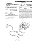 CARTRIDGE FOR MANAGING EAR BUD CABLES diagram and image