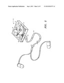 CARTRIDGE FOR MANAGING EAR BUD CABLES diagram and image