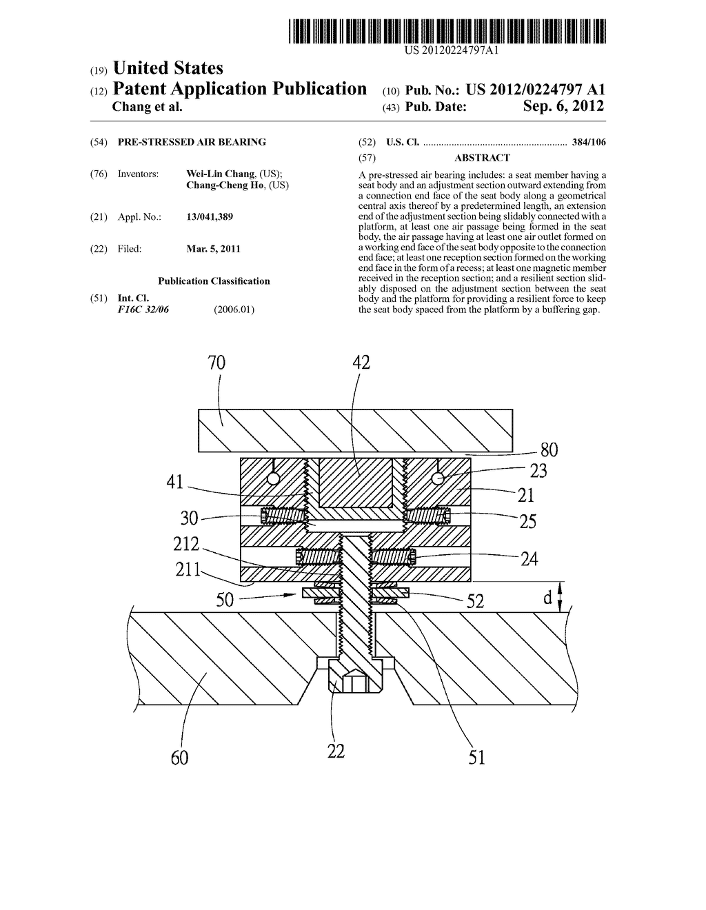 PRE-STRESSED AIR BEARING - diagram, schematic, and image 01