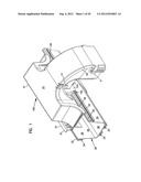 CABLE EXIT TROUGH WITH INSERT diagram and image