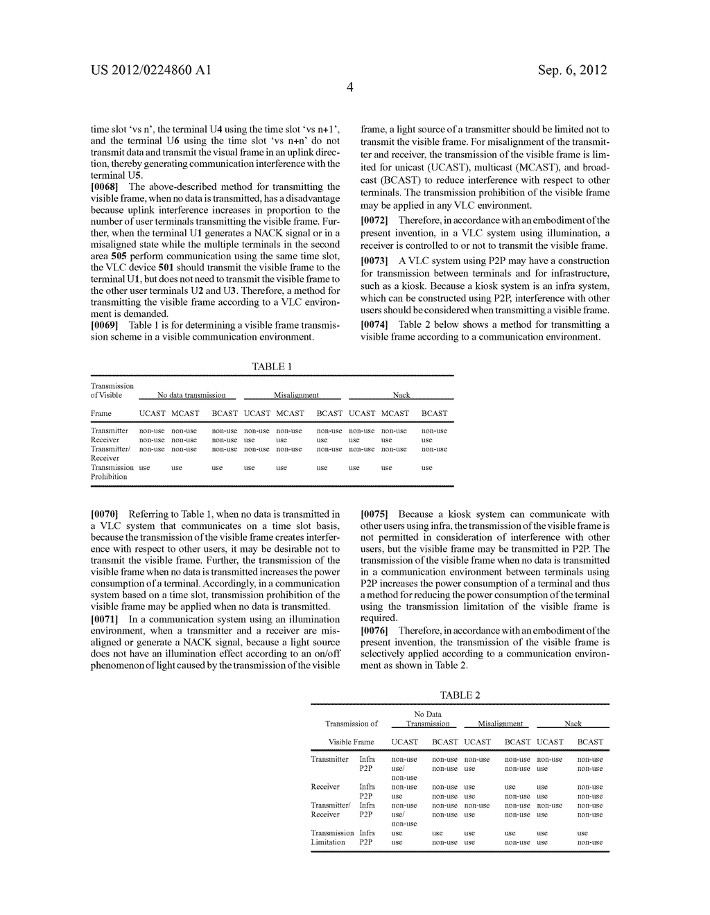 METHOD AND DEVICE FOR DETERMINING OUTPUT OF VISIBLE FRAME IN VISIBLE LIGHT     COMMUNICATION SYSTEM - diagram, schematic, and image 23