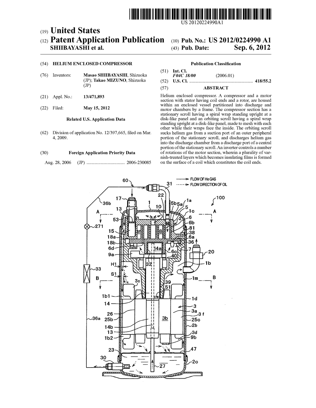 HELIUM ENCLOSED COMPRESSOR - diagram, schematic, and image 01