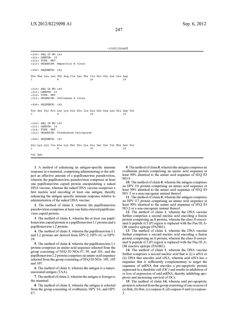 METHODS FOR ENHANCING ANTIGEN-SPECIFIC IMMUNE RESPONSES - diagram, schematic, and image 261