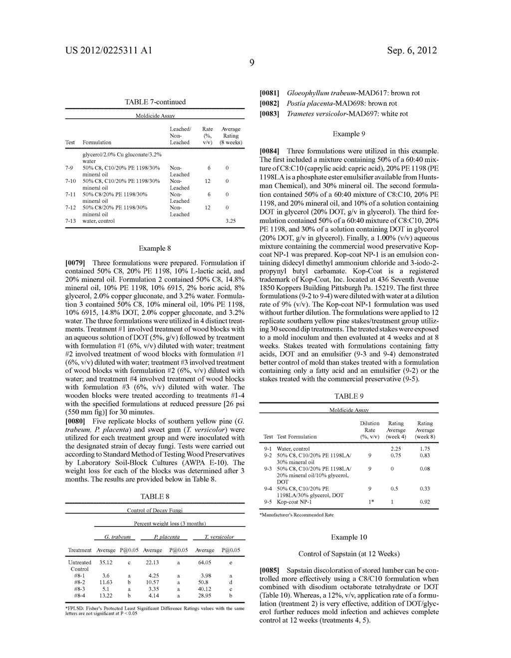 MULTI-FUNCTIONAL WOOD PRESERVATIVES BASED ON A BORATE/FATTY ACID     COMBINATION - diagram, schematic, and image 10