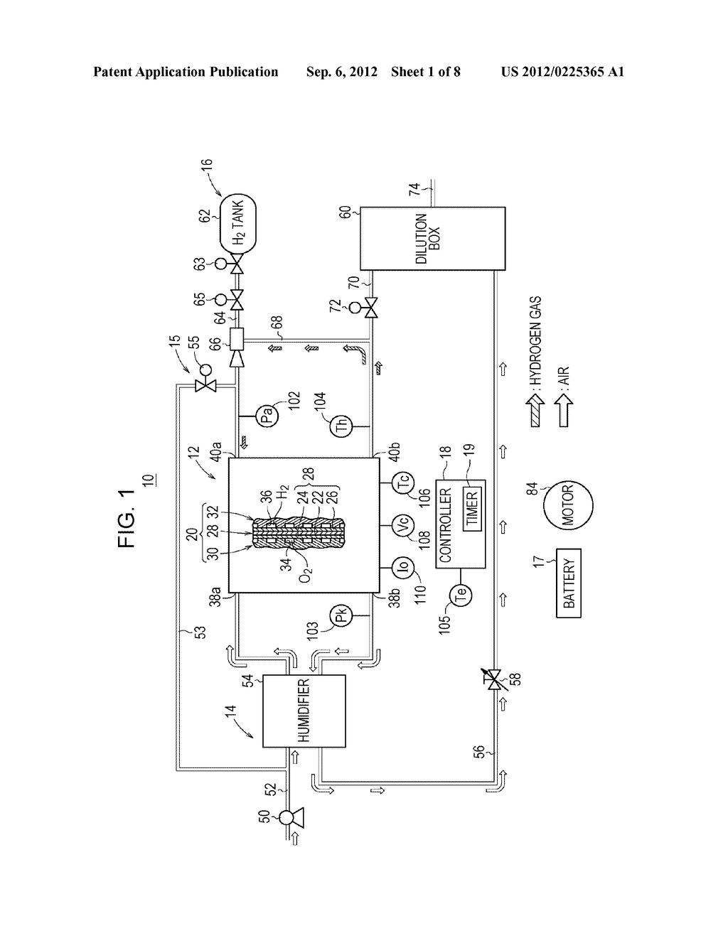 METHOD FOR CONTROLLING FUEL CELL SYSTEM - diagram, schematic, and image 02