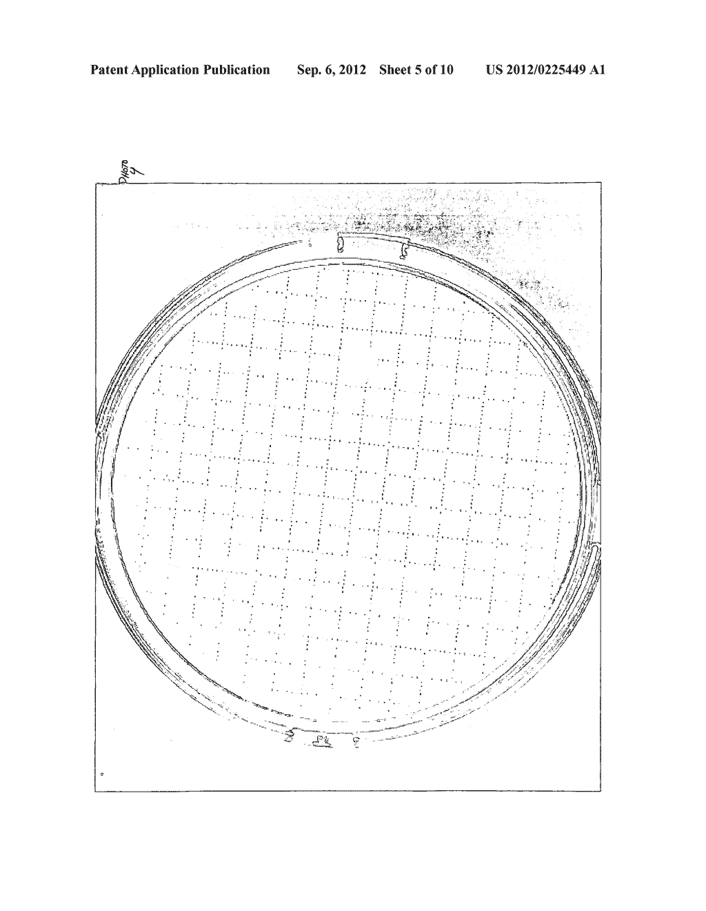 Method and appraratus utilizing enzyme substrates producing slow diffusing     fluorescent product appearances and chromogens, and use in combination     with fast diffusing product appearances - diagram, schematic, and image 06