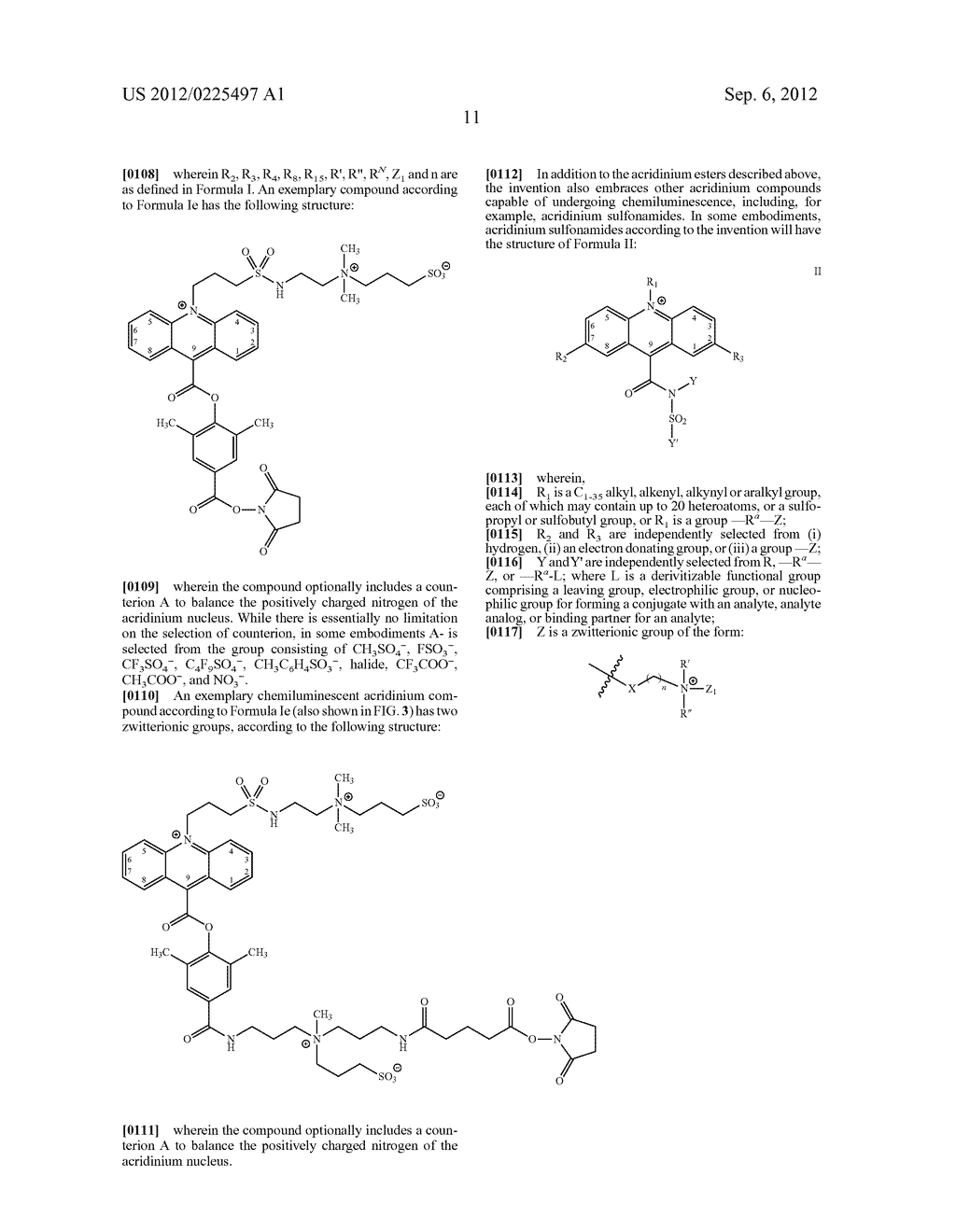 ZWITTERION-CONTAINING ACRIDINIUM COMPOUNDS - diagram, schematic, and image 18