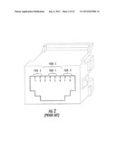 Communications Plugs Having Capacitors that Inject Offending Crosstalk     After a Plug-Jack Mating Point and Related Connectors and Methods diagram and image