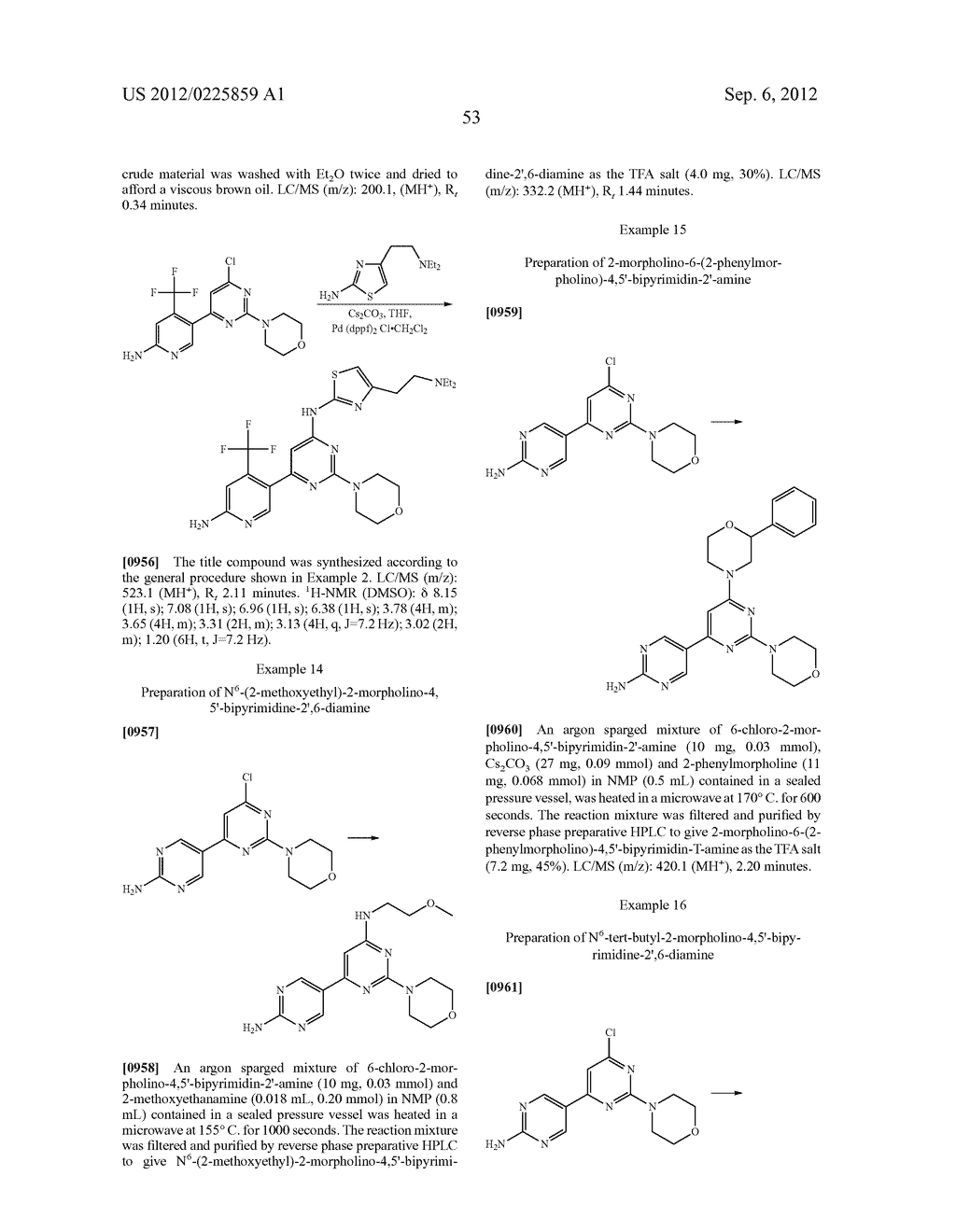 PYRIMIDINE DERIVATIVES USED AS PI-3 KINASE INHIBITORS - diagram, schematic, and image 59