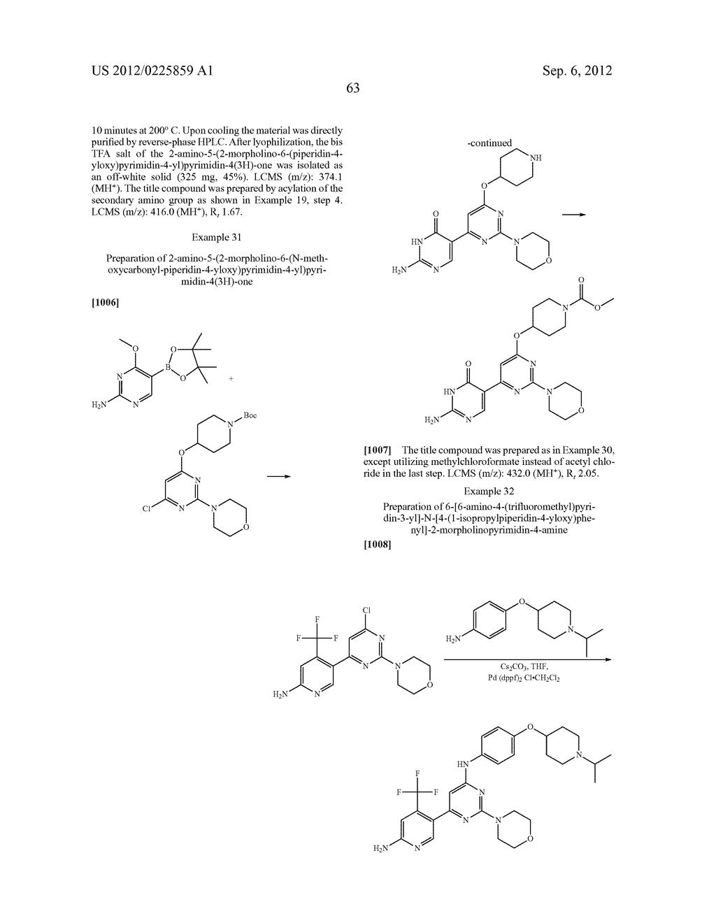 PYRIMIDINE DERIVATIVES USED AS PI-3 KINASE INHIBITORS - diagram, schematic, and image 69