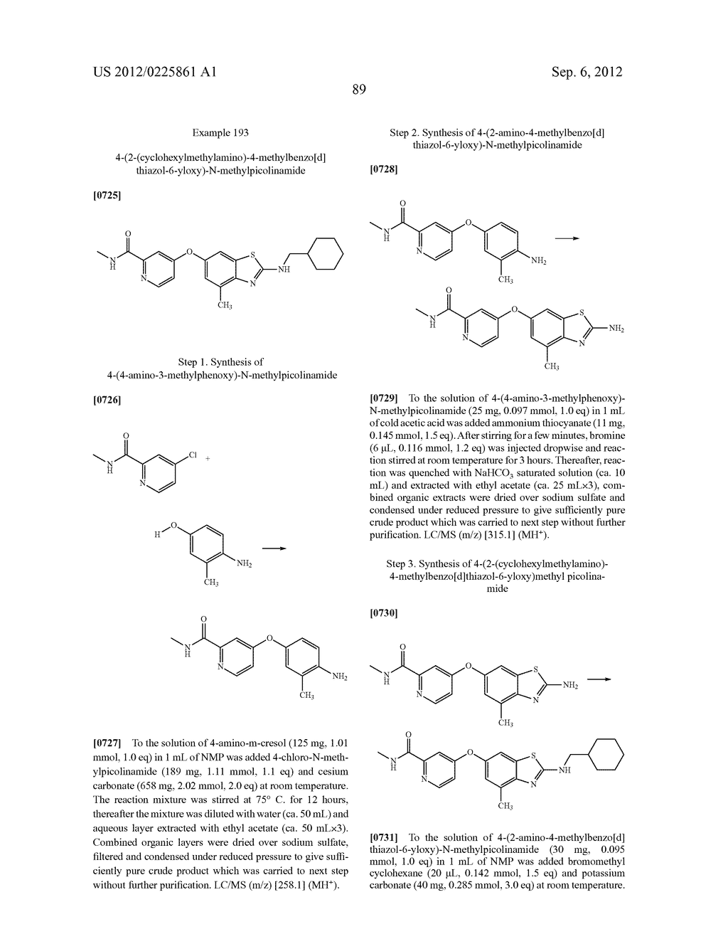 6-O-Substituted Benzoxazole and Benzothiazole Compounds and Methods of     Inhibiting CSF-1R Signaling - diagram, schematic, and image 90