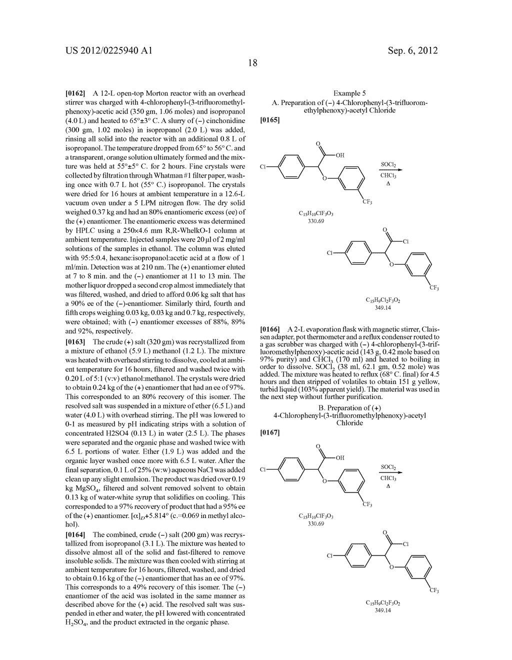 Use of (-) (3-Trihalomethylphenoxy) (4-Halophenyl) Acetic Acid Derivatives     for Treatment of Insulin Resistance, Type 2 Diabetes, Hyperlipidemia and     Hyperuricemia - diagram, schematic, and image 39