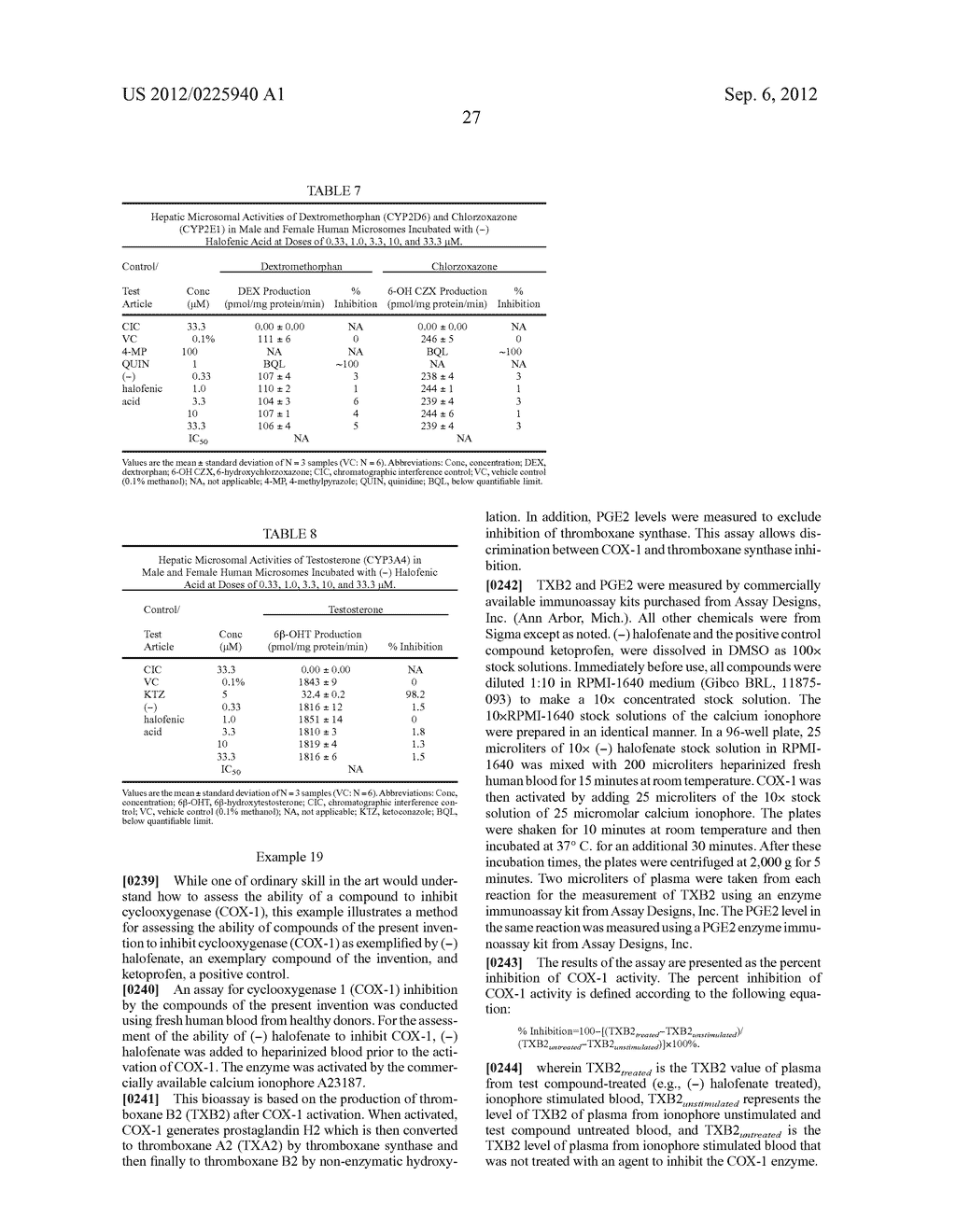 Use of (-) (3-Trihalomethylphenoxy) (4-Halophenyl) Acetic Acid Derivatives     for Treatment of Insulin Resistance, Type 2 Diabetes, Hyperlipidemia and     Hyperuricemia - diagram, schematic, and image 48