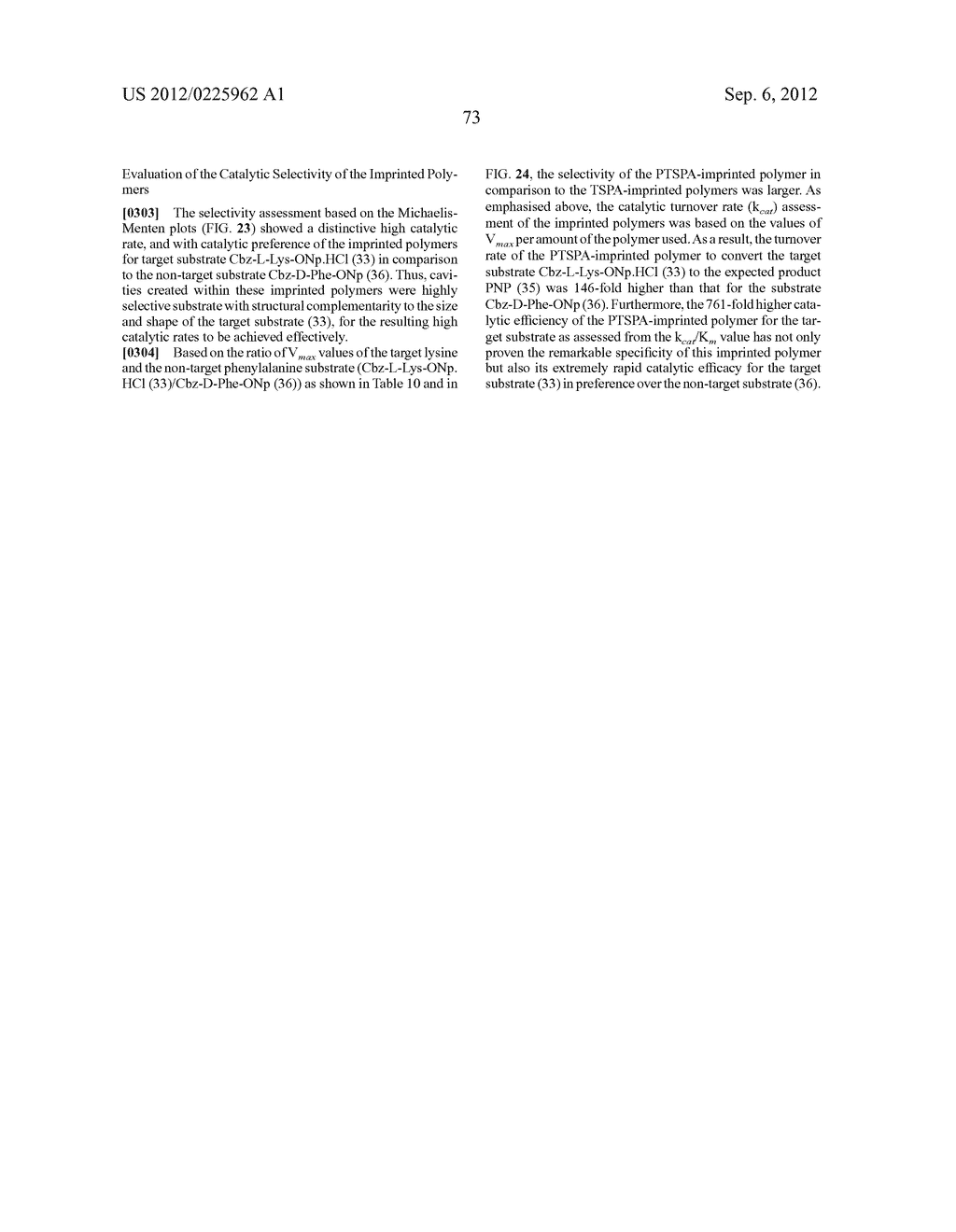 MOLECULARLY IMPRINTED POLYMERS, METHODS FOR THEIR PRODUCTION AND USES     THEREOF - diagram, schematic, and image 78