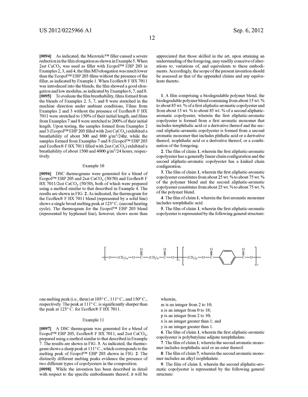 Film Formed from a Blend of Biodegradable Aliphatic-Aromatic Copolyesters - diagram, schematic, and image 16