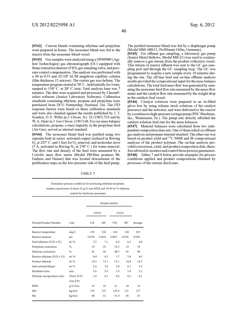 POLYPROPYLENE ETHYLENE-PROPYLENE COPOLYMER BLENDS AND IN-LINE PROCESS TO     PRODUCE THEM - diagram, schematic, and image 73