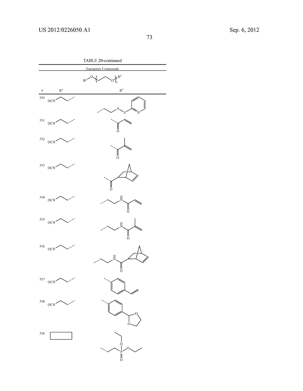 POLY(ETHYLENE GLYCOL) CONTAINING CHEMICALLY DISPARATE ENDGROUPS - diagram, schematic, and image 74