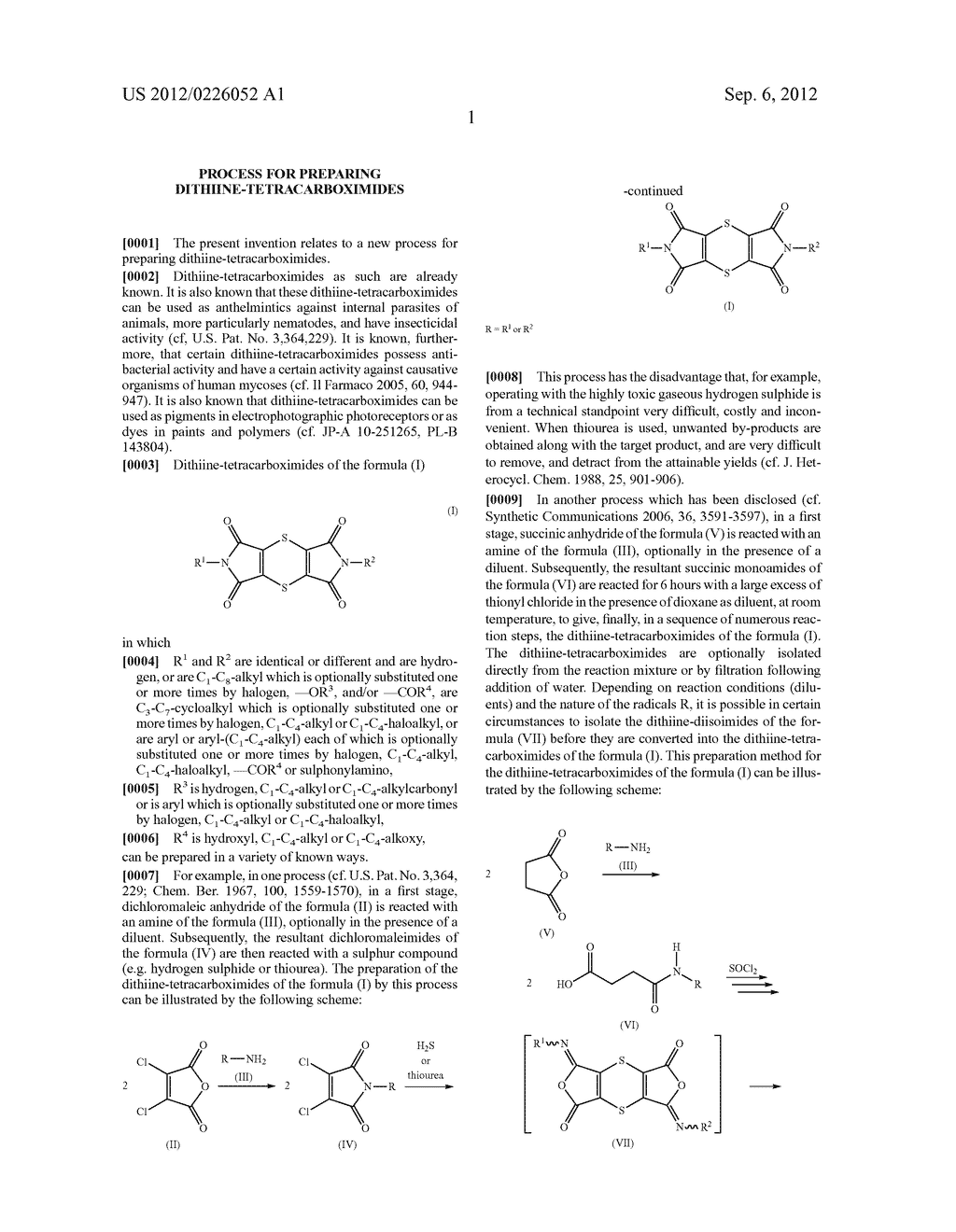 Process for Preparing Dithiine-Tetracarboximides - diagram, schematic, and image 02