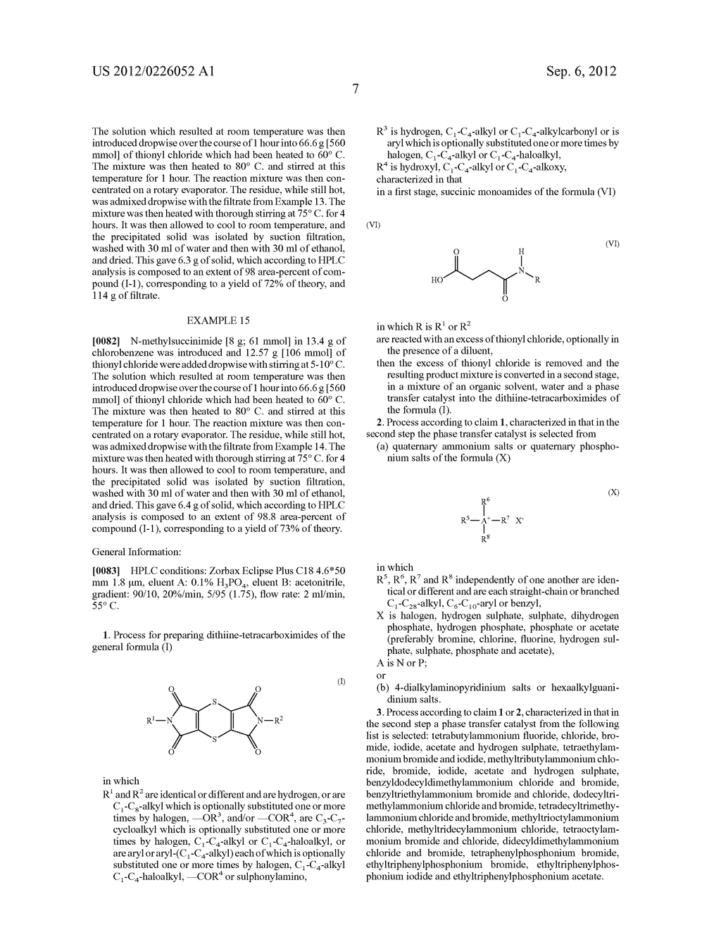 Process for Preparing Dithiine-Tetracarboximides - diagram, schematic, and image 08