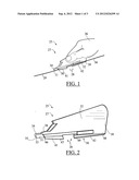 Channeled wire guide for a scalpel diagram and image