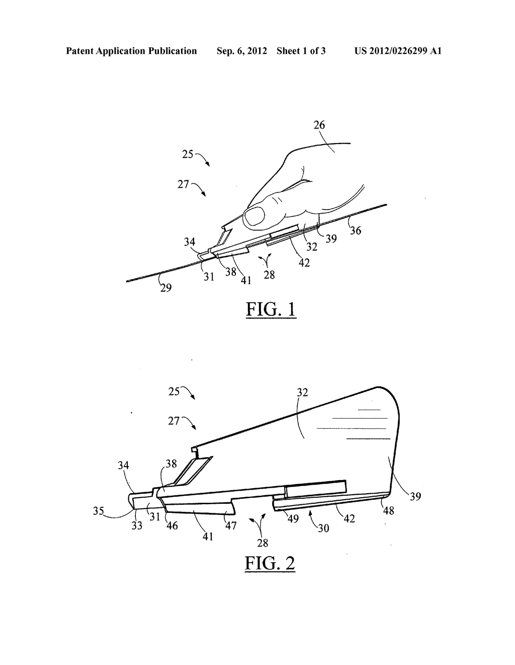 Channeled wire guide for a scalpel - diagram, schematic, and image 02