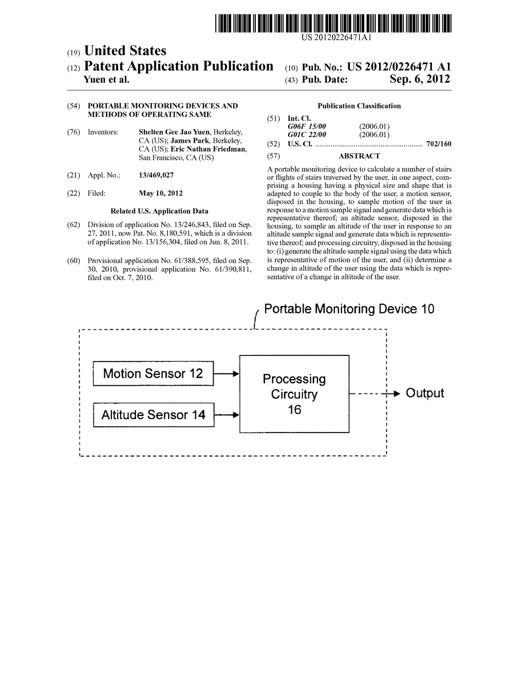 Portable Monitoring Devices and Methods of Operating Same - diagram, schematic, and image 01