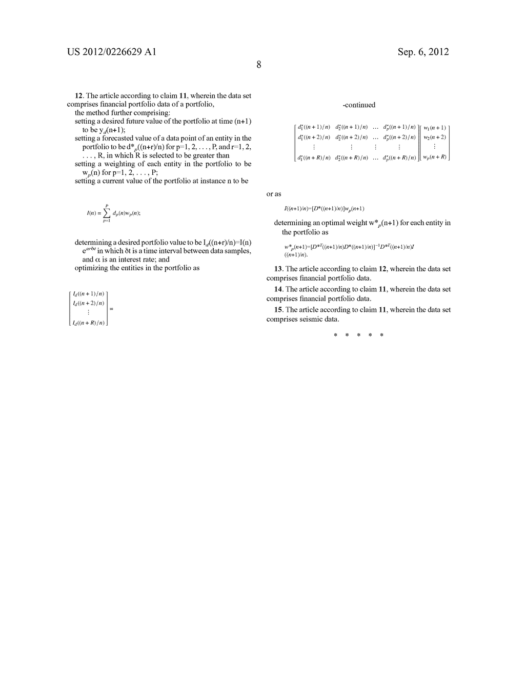 System and Method For Multiple Frozen-Parameter Dynamic Modeling and     Forecasting - diagram, schematic, and image 16