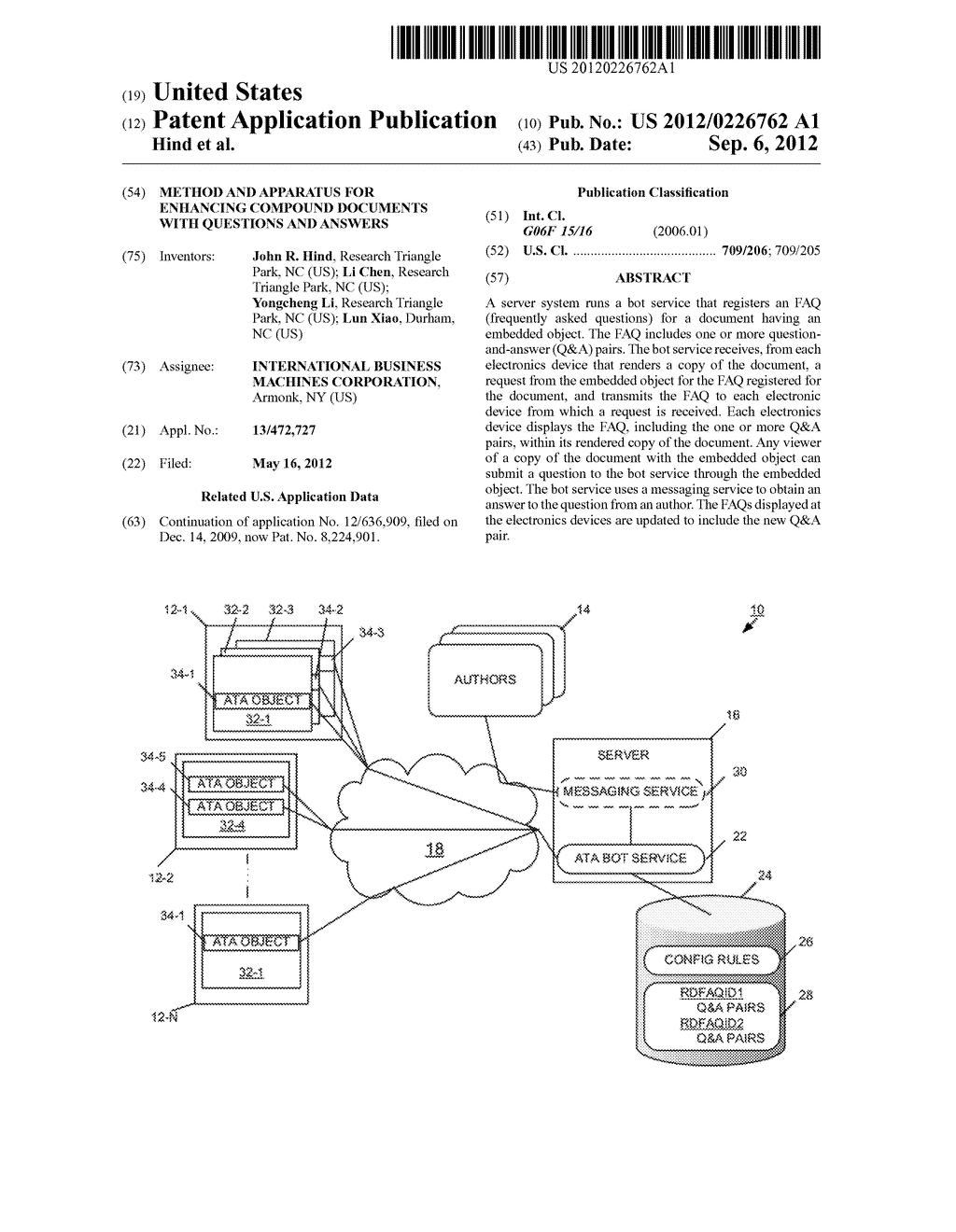 METHOD AND APPARATUS FOR ENHANCING COMPOUND DOCUMENTS WITH QUESTIONS AND     ANSWERS - diagram, schematic, and image 01