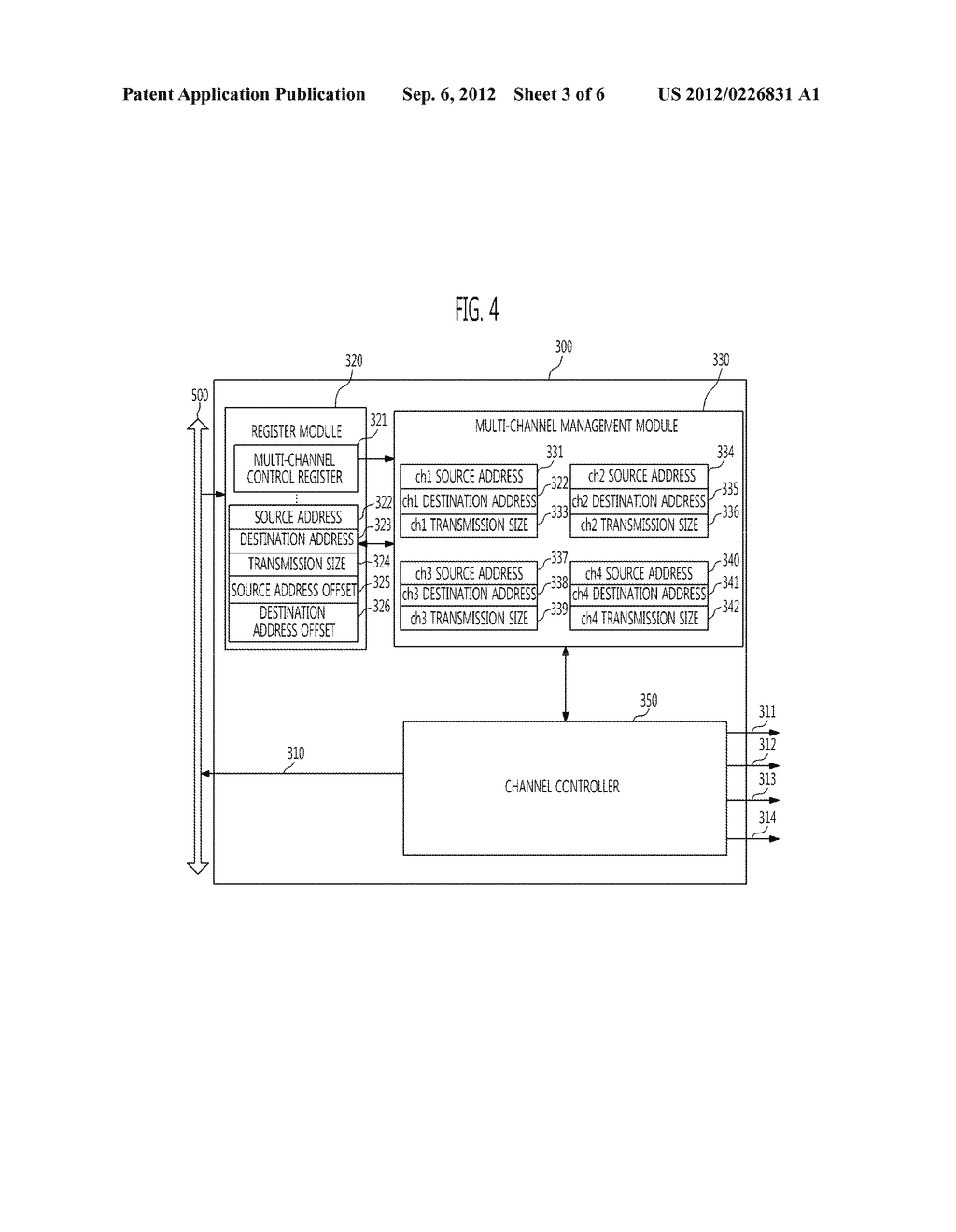 MEMORY SYSTEM AND INTEGRATED MANAGEMENT METHOD FOR PLURALITY OF DMA     CHANNELS - diagram, schematic, and image 04