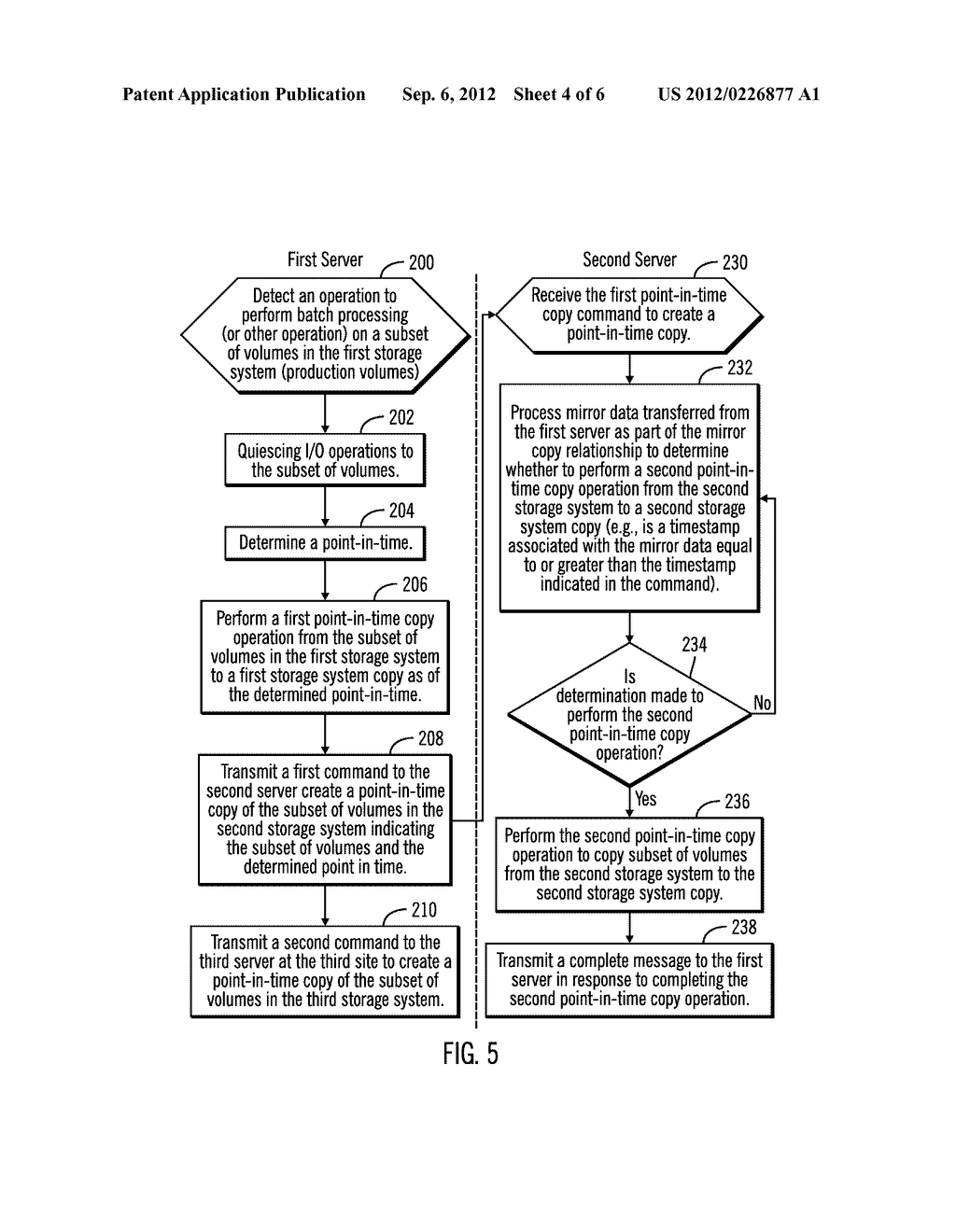 MAINTAINING MIRROR AND STORAGE SYSTEM COPIES OF VOLUMES AT MULTIPLE REMOTE     SITES - diagram, schematic, and image 05